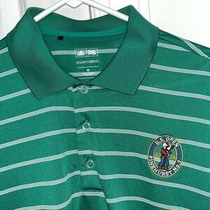 Adidas Puremotion 2014 US Open Pinehurst Putter Boy No. 2 golf polo shirt M GRN